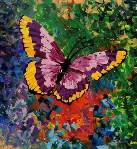 Butterfly Painting Original Handmade Acrylic Painting Etsy In 2020