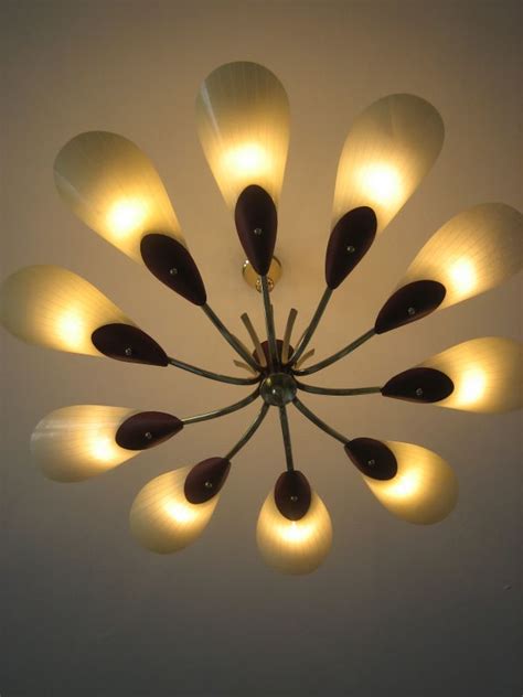 Details about sputnik lampe ø 45 cm emil stejnar dandelion pusteblume chandelier deckenlampe. Deckenlampe Sputnik Lampe Original 50er 60er jahre ...