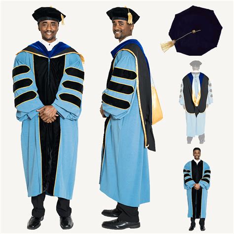 University Of Michigan Phd Regalia Set Doctoral Gown Hood And Cap