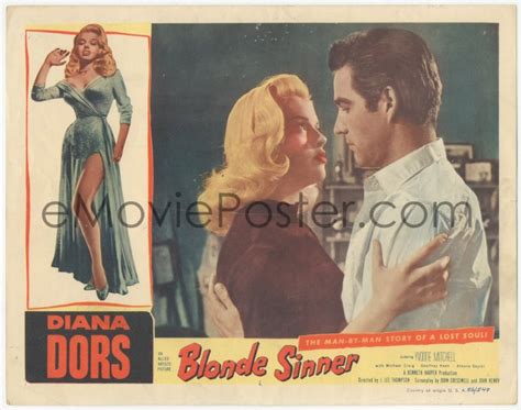 4w0401 Blonde Sinner Lc 1956 Sexy Bad Girl Diana Dors