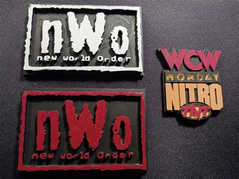 Nwo Wcw Monday Nitro 3d Printed Logos Set Of 3 Etsy Canada