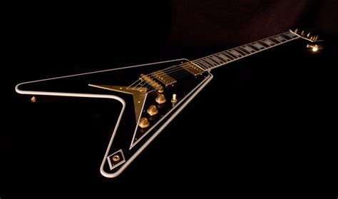 Gibson Flying V Custom Ebony Gitarren Total