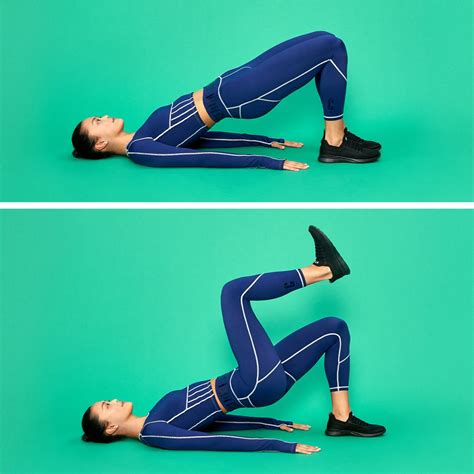 glute exercise glute bridge with march glute exercises for women popsugar fitness photo 2