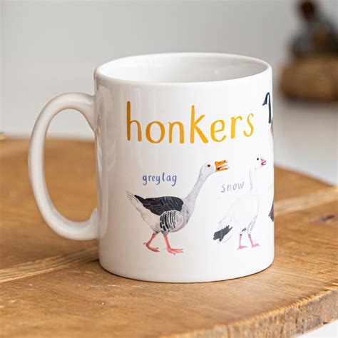 Honkers Ceramic Bird Mug Sarah Edmonds Illustration