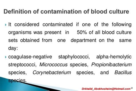Blood Culture Contamination