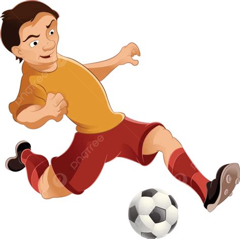 Soccer Player Cartoon Vector Art Png Vector Image Of A Cartoon Soccer