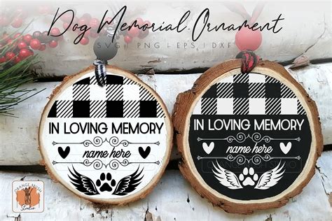 In Loving Memory Dog Memorial Ornament Graphic By Orange Brush Studio