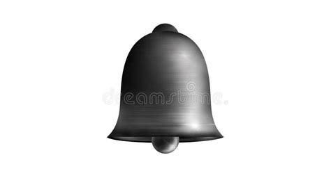 Black And White Or Silver Bell On A White Background Stock