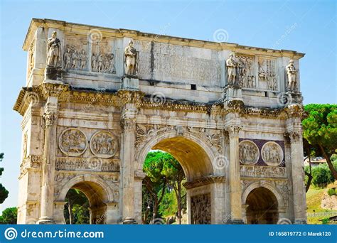 Arch Of Constantine Or Arco Di Costantino In Rome Stock Photo Image