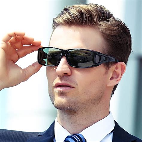buy vazrobe fit over frame polarized sunglasses men black driving sun glasses