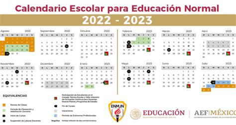 Calendario Escolar Para Educación Normal 2022 2023 Revista Voces