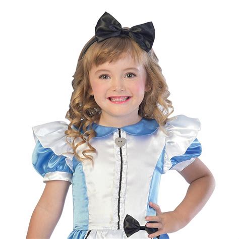 Kids Girls Classic Alice In Wonderland Fairytale Fancy Dress Costume