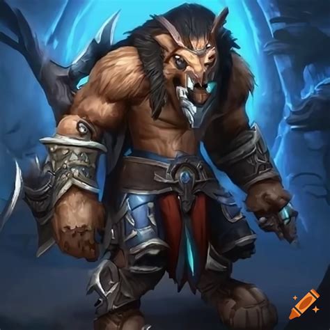 Male Tauren Warrior From World Of Warcraft