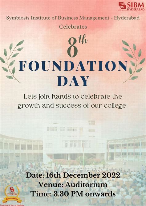 8th Foundation Day Sibm Hyderabad