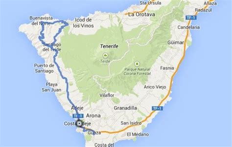 Routes Costa Adeje Cycling Locations
