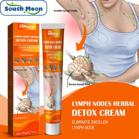 South Moon Lymph Nodes Herbal Detox Cream Breast Armpit Anti Swelling