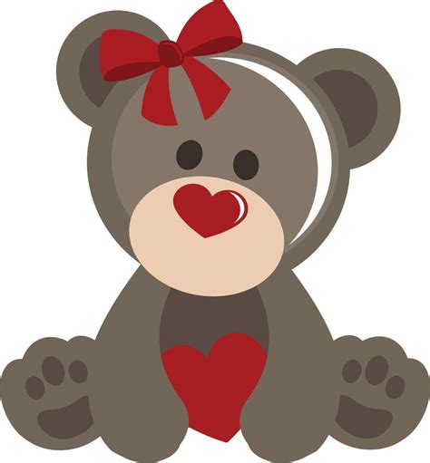 Ppbn Designs Girl Valentine Bear 050