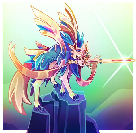 Some say it's zamazenta's elder sister—others say the two pokémon are rivals. Zacian by artsyrobo -- Fur Affinity dot net