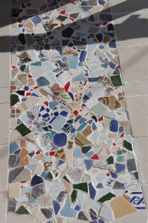 We Made This Mosaic With Broken Old Tiles At The Home Entrance Floor