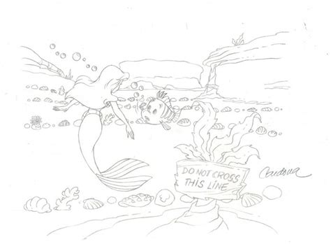 The Little Mermaid Ariel And Flounder Original Disney Catawiki
