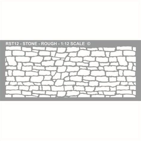 Rough Stone Stencil Rst Bromley Craft Stencils Large Stencils Stone