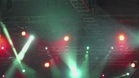 4k Stage Lights Orange Bright Stage Lights Flashing By Zefart Footage