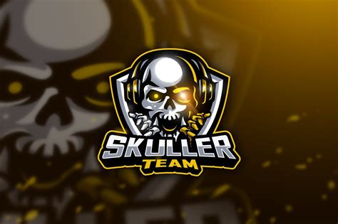 Skuller Team Mascot And Esport Logo By Aqrstudio On Envato Elements