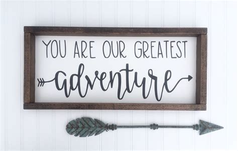 You Are Our Greatest Adventure Sign Nursery Wall Art Etsy