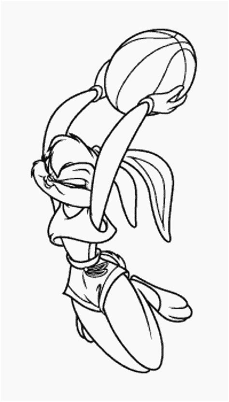 Top 15 bunny coloring pages for preschoolers: Lola Bunny Coloring Page - Coloring Home