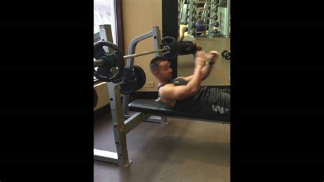 Supine Triceps Press Youtube