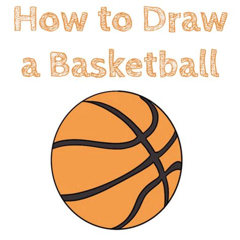 How To Draw A Basketball How To Draw Easy