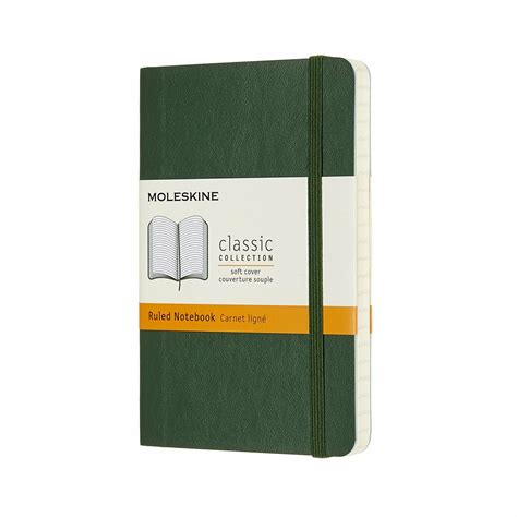 Moleskine Pocket Myrtle Green Softcover Ruled Notebook