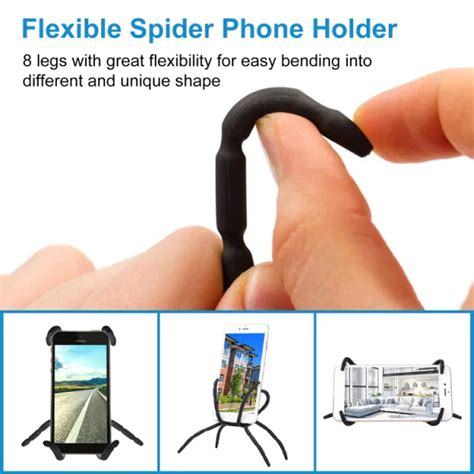 Dropship Flexible Spider Phone Stand Bendable Spider Phone Holder Phone Selfie Remote Cradle To