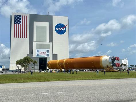 Boeings 1st Core Stage For Nasas Sls Arrives At Kennedy Sp