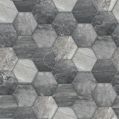 Hexagonal Stone Tile Texture Seamless 16865