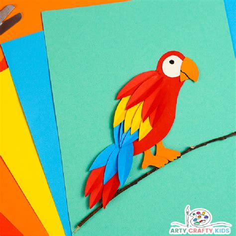 Paper Parrot Craft Arty Crafty Kids