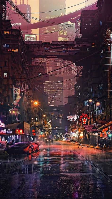 Really cool phone wallpaper | Anime scenery wallpaper, City art, Anime