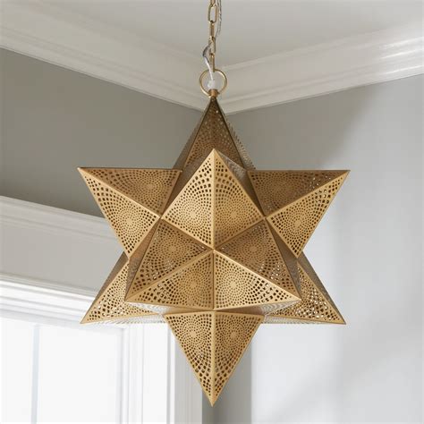 Pierced Moravian Star Pendant Large Moravian Star Light Star