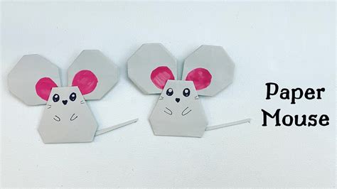 How To Make Easy Paper Mouse For Kids Nursery Craft Ideas Paper