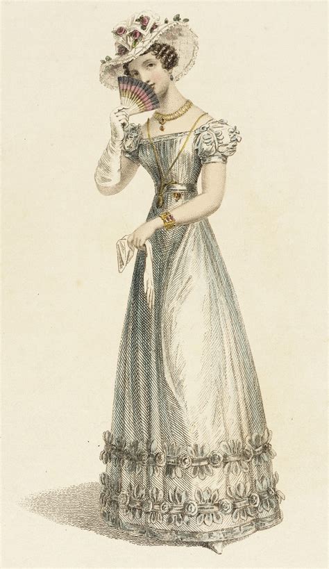 Evening Dress September 1825 Regency Era Fashion Fashion Plates