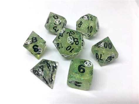 Excited To Share This Item From My Etsy Shop Panda 7 Piece Dice Set