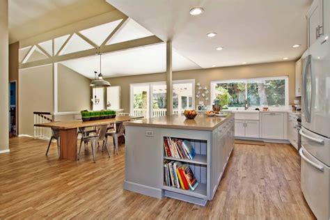 Help matching existing cabinets to a new kitchen floor. Pretty vinyl plank flooring in Kitchen Contemporary with ...