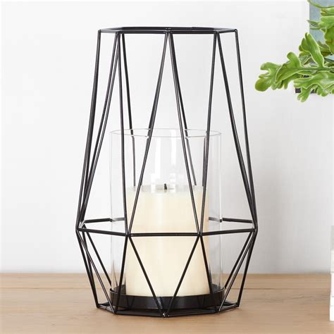 Nordic geometric candle holders metal candlestick home decoration crafts. Wrought Studio Diamond Deco Metal Candle Hurricane ...