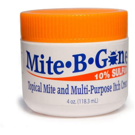 Mite B Gone 10 Sulfur Cream Itch Relief From Mites Insect Bites Acne