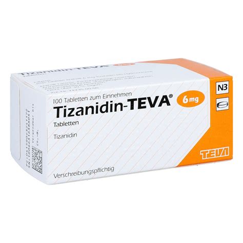 Tizanidin Teva 6 Mg Tabletten