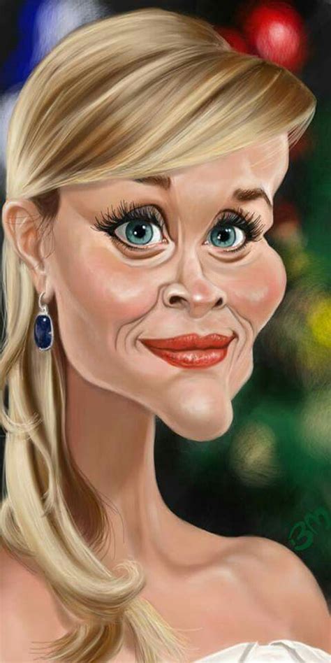 Reese Witherspoon Funny Caricatures Celebrity Caricatures Celebrity Drawings Celebrity Art