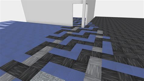 Carpet Tile Layout Design For Petone Library Download Free 3d Model