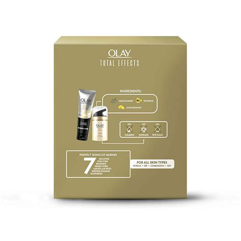 Olay Total Effect Day Cream Spf 15 50g And Cleanser Pack For Anti