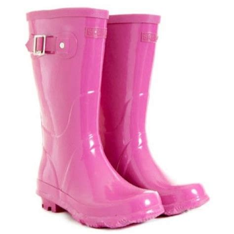 Pink Kids Childrens Skeanie Gumboots Wellies Rainboots Kids Rain