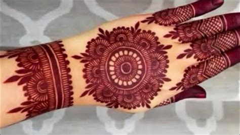 Very Beautifull Mandala Gol Tikki Style 🌹 Flower Mehndi Design